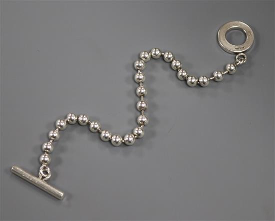 An Italian Gucci sterling silver bracelet.